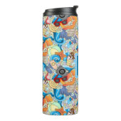 Summer Fun Pattern | Voeg je Initiaal toe Thermosbeker (Gedraaid links)