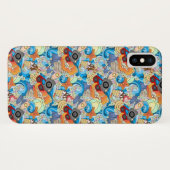 Summer Fun Pattern | Voeg uw Initiaal 2 toe Case-Mate iPhone Case (Achterkant (horizontaal))