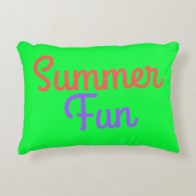 Summer Fun Pillow Decoratief Kussen (Voorkant)
