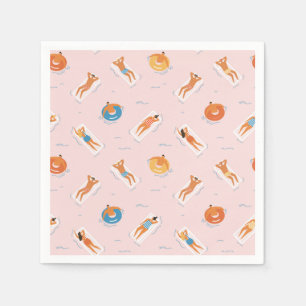 Summer Fun Pool Party napkins Servet