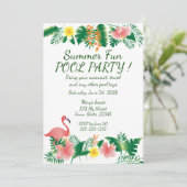 Summer Fun Pool-uitnodiging Kaart (Staand voorkant)