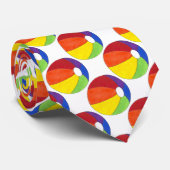 Summer Fun Rainbow Beach Ball Beachball Stropdas (Opgerold)