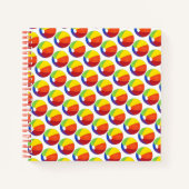 Summer Fun Rainbow Beachball Ball Vacking Notitieboek (Voorkant)