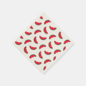 Summer Fun Red Watermelon Pattern Servet (Hoek)