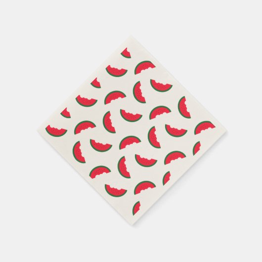 Summer Fun Red Watermelon Pattern Servet (Hoek)