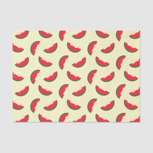 Summer Fun Red Watermelon Pattern Tissuepapier (Voorkant)