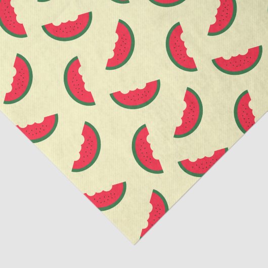 Summer Fun Red Watermelon Pattern Tissuepapier (Detail)