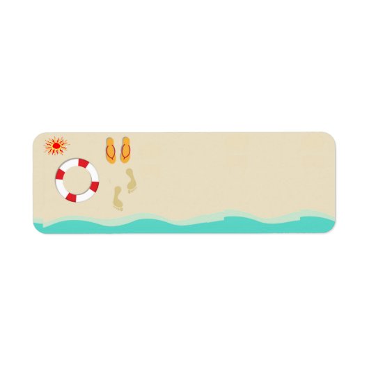 Summer Fun Return Address Label (Voorkant)