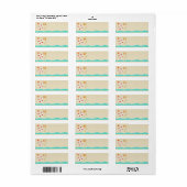 Summer Fun Return Address Label (Full Sheet)