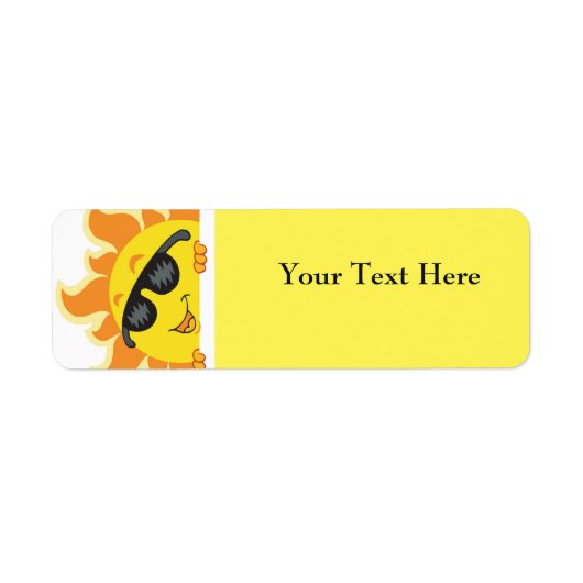 Summer Fun Return Address Labels (Voorkant)