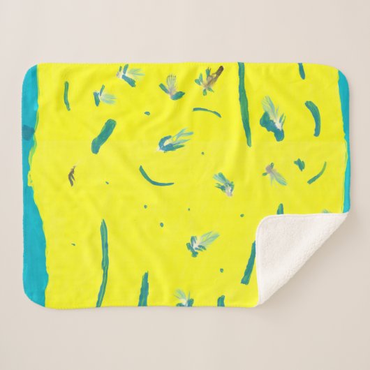 Summer Fun Sherpa Blanket Deken (Voorkant (horizontaal))