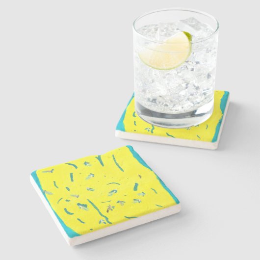 Summer Fun Stone Onderzetter (Zijkant)