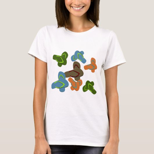 Summer Fun Teenslippers T-shirt (Voorkant)