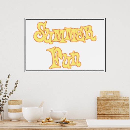 Summer Fun Text Design Poster (Keuken)