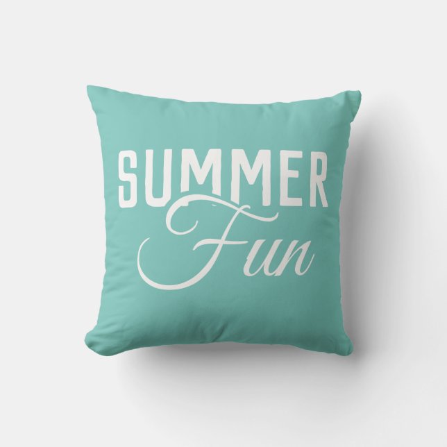 SUMMER FUN-typografie | Buitenkussen (Voorkant)