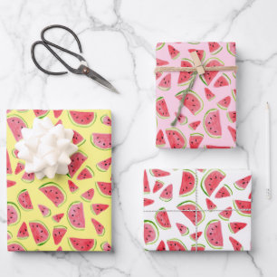 Summer Fun Waterverf Watermelon Colorful Gift Inpakpapier Vel