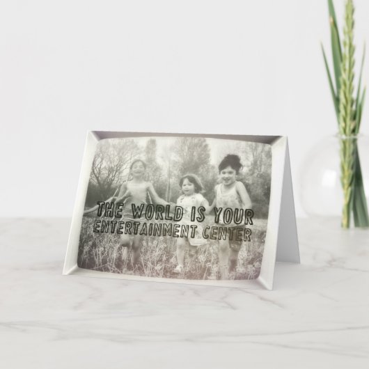 SUMMER FUN WENSKAART BEDANKKAART (Voorkant)