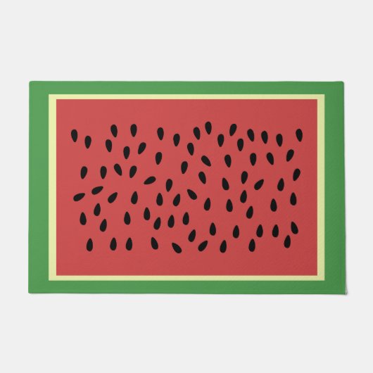 Summer Fun Whimsical Watermelon door Mat Welcome (Voorkant)
