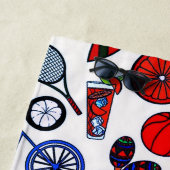 Summer Fun White Strandlaken (In situ)