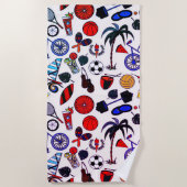 Summer Fun White Strandlaken (Voorkant)