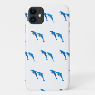 SUMMER, FUNNY GRAY EN BLUE DOLPHINS Case-Mate iPhone CASE