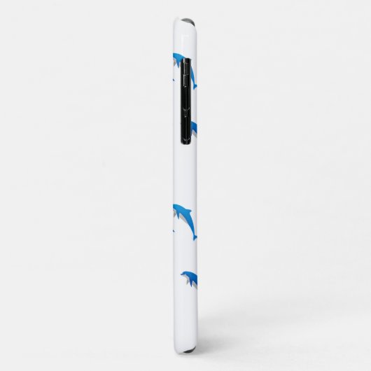 SUMMER, FUNNY GRAY EN BLUE DOLPHINS Case-Mate iPhone CASE (Achterkant/links)