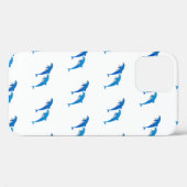SUMMER, FUNNY GRAY EN BLUE DOLPHINS Case-Mate iPhone CASE (Achterkant (horizontaal))