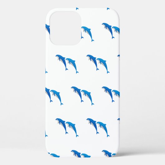 SUMMER, FUNNY GRAY EN BLUE DOLPHINS Case-Mate iPhone CASE (Achterkant)