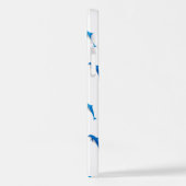 SUMMER, FUNNY GRAY EN BLUE DOLPHINS iPhone HOESJE (Linkerkant)