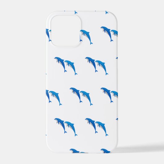 SUMMER, FUNNY GRAY EN BLUE DOLPHINS iPhone HOESJE (Achterkant)