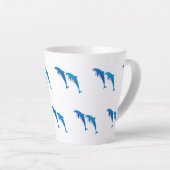 SUMMER, FUNNY GRAY EN BLUE DOLPHINS LATTE MOK (Rechterhoek)