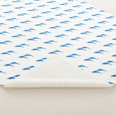 SUMMER, FUNNY GRAY EN BLUE DOLPHINS SHERPA DEKEN (3/4)