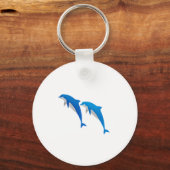 SUMMER, FUNNY GRAY EN BLUE DOLPHINS SLEUTELHANGER (Voorkant)