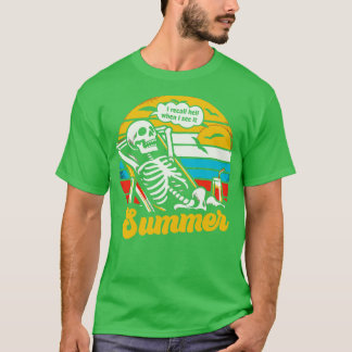 Summer Funny Skeleton T-shirt
