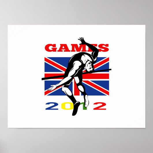 Summer Games 2012 High Jump Track and Field Poster (Voorkant)