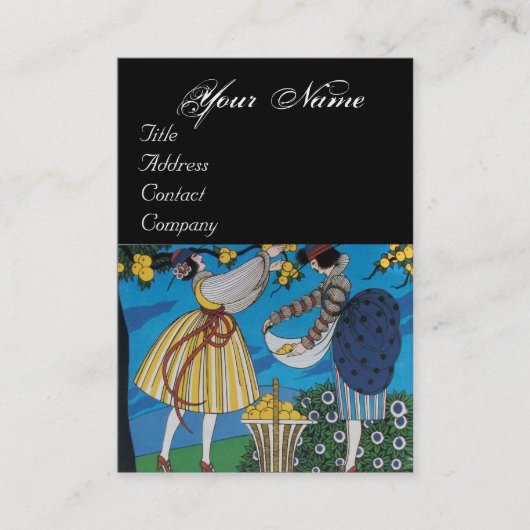 SUMMER GARDEN/BEAUTY MODE COSTUME DESIGNER VISITEKAARTJE (Voorkant)