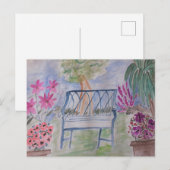 Summer Garden Bench Briefkaart (Voorkant / Achterkant)