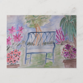 Summer Garden Bench Briefkaart