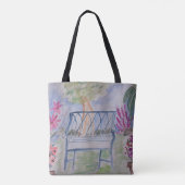 Summer Garden Bench Canvas tas (Achterkant)