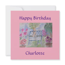 Summer Garden Bench Flat Kaart