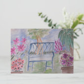 Summer Garden Bench Flat Kaart (Staand voorkant)