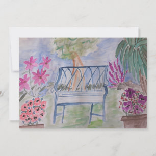 Summer Garden Bench Flat Kaart