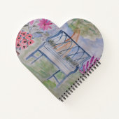 Summer Garden Bench Heart Notitieboek (Achterkant)