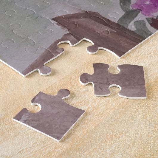 Summer Garden Bench Jigzaag Puzzle Legpuzzel (Zijkant)