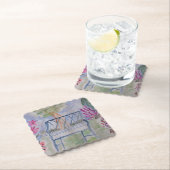 Summer Garden Bench Kartonnen Onderzetters (Insitu)