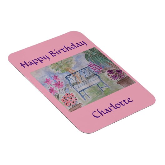 Summer Garden Bench Magneet (Rechterzijde)