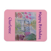 Summer Garden Bench Magneet (Horizontaal)