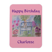 Summer Garden Bench Magneet (Verticaal)