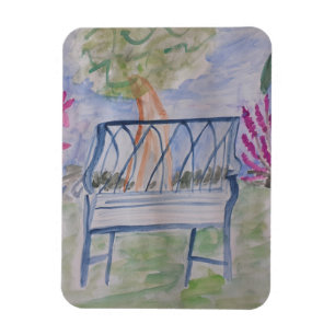 Summer Garden Bench Magneet