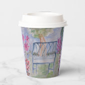 Summer Garden Bench Papieren Bekers (Achterkant)